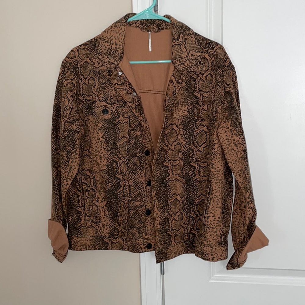 Free people jacket - snakeskin